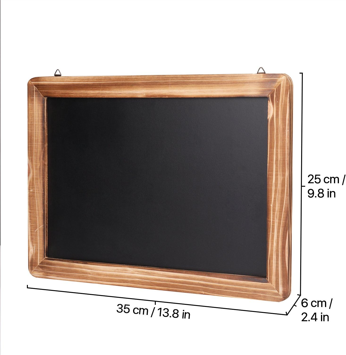 Flexzion Wall Chalkboard Sign Rustic Wooden Framed - (10"x14") Vintage Hanging Decorative Wedding Chalk Board Message Memo Display Black Board for Cafe Bar Restaurant Kitchen Pantry & Wall Decor: Home & Kitchen