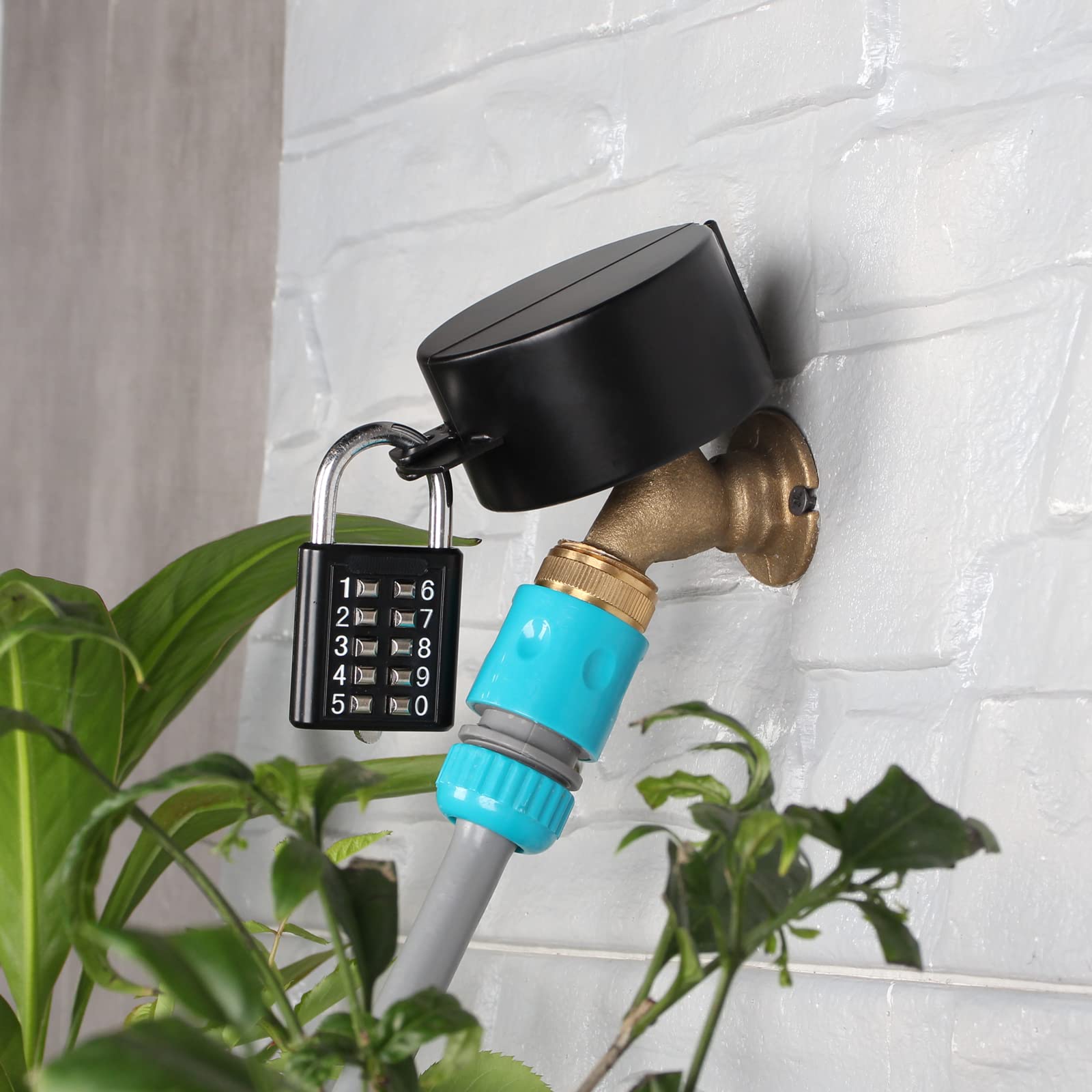 TEMEILI Water Spigot Lock，Hose Lock，Made Of Metal,Suitable For Garden