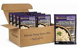 Mayacamas Alfredo Pasta Sauce Mix, Vegan, Gluten Free, Ready to Eat, 28g , Pack of 12