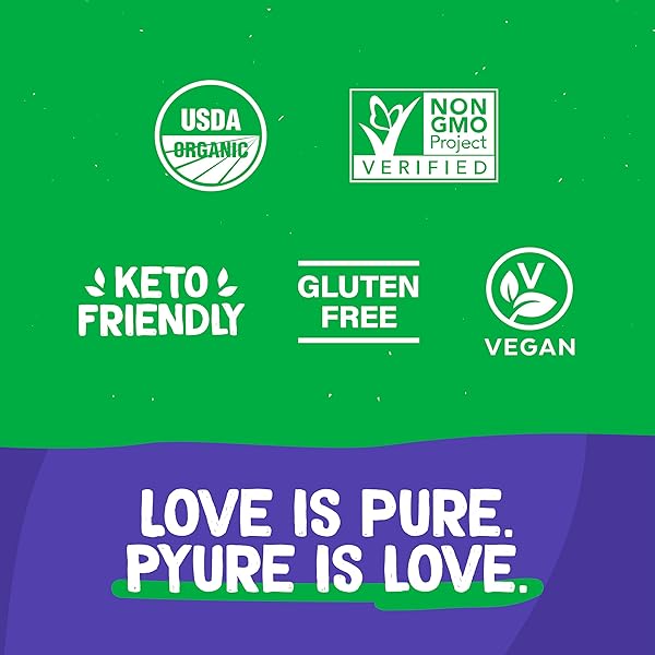 PYURE ORGANIC STEVIA PACKETS | ZERO CALORIE SWEETENER FOR COFFEE, AND BAKING | GRANULATED STEVIA SUGAR SUBSTITUTE | PLANT-BASED, KETO, DIABETIC & PALEO FRIENDLY | USDA ORGANIC, NON-GMO | 80 PACKETS