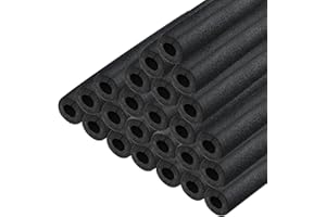 HEATIT Insulating Foam Pipe Covers, Outdoor Water Pipe Insulation Water Pipe Freeze Protection,Foam Tube Suitable for Outdoor and Indoor Water Pipe Pipeline(24 Pcs,1/2 Inch)