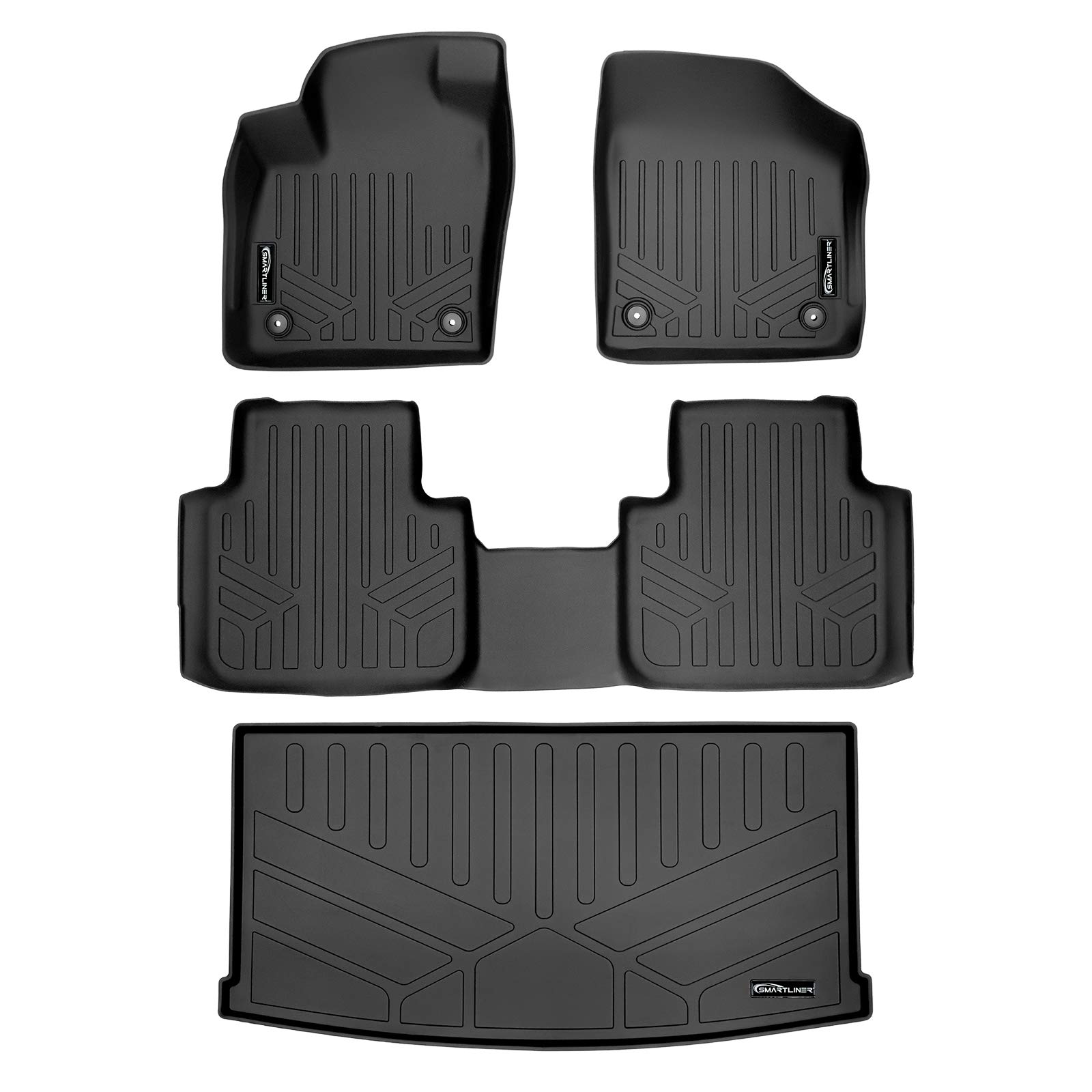 MAXLINER Floor Mats 2 Rows and Cargo Liner Behind 3rd Row for 2018-2025 Volkswagen Atlas Image