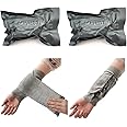 2 Pack Israeli Emergency Bandage, Vacuum Sealed Medical Compression Bandage,Trauma Wound Dressing, Self-Adhesive Combat Tactical First Aid Kit 4 inches (2pcs 4 inches)