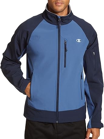 champion soft shell hooded jacket