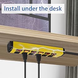 ANNQUAN 6 Outlet Metal Power Strip with 6