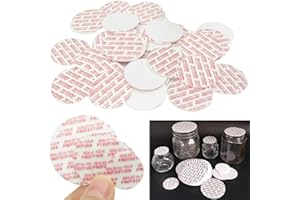 XIAONAN 63mm (2.48'') Pressure Sensitive Seals Foam Lid Liner Heat Resistant Foam Cap Jar Sealer for Glass Jar & Plastic Jar Bottles(200 Pieces)
