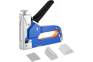 Heavy Duty Staple Gun 3 in 1 Upholstery Staple Guns with Tail Remover 1200 Staples Fabric Stapler Gun for Wood Crafts DIY Dec