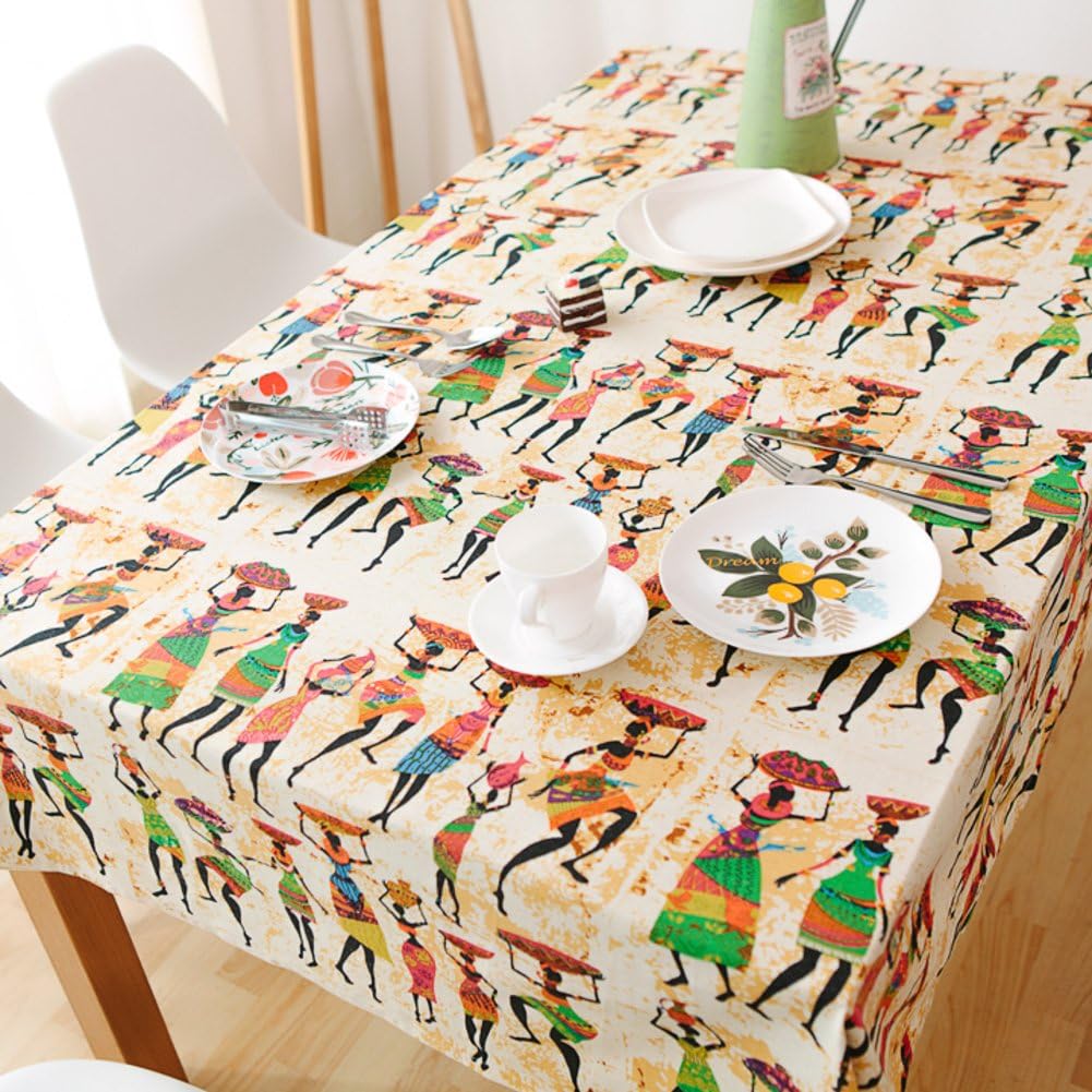 Exotic cotton and linen table cloth/Pastoral literature tablecloth/ tea pad-A 140x200cm(55x79inch)