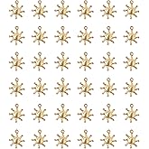 Ruwado 50 Pcs Sun Charms for Jewelry Making 1.9 x 1.6 cm Mini Metal Celestial Pendants for Necklace Bracelets Earring Keyring DIY Crafting Supplies