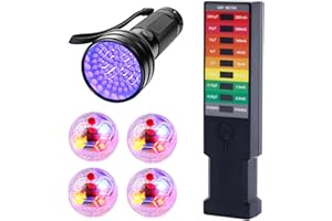 PAWFECTJEE Ghost Hunting Equipment Kit - 6 Pcs Set with Emf Meter, UV Flashlight, LED Light up Pet Cat Ball - Paranormal Inve