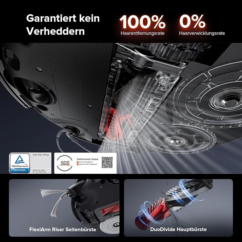 Saros 10R Saugroboter mit Wischfunktion&angebbarem Wischmopp