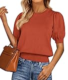 PRETTYGARDEN Womens Tops Spring 2025 Summer Puff