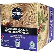 Amazon.com: Zavida Hazelnut Vanilla Medium Roast Coffee, K