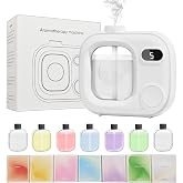 Waterless Essential Oil Aromatherapy Diffuser Mini Led Smart Aroma 360 Small Difusor Cordless for Home Large Rooms Scent Bathroom Hotel Collection Office Car Fragrance Air Scent Humidifier