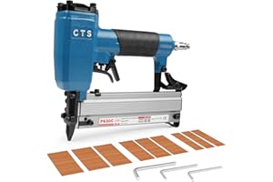 CTS P630C 23 Gauge Pin Nailer with 3000PCS Nails, Pneumatic Headless Pin Gun with Safety Trigger, Fits 1/2'' to 1-3/16'' (12 