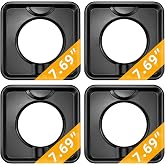 SGP-400,Drip Pans for Gas Stove,Square Burner Covers BN24 | Reusable Black Drip Pans,Gas Burner Liner Covers,Gas Range Drip Pan Made of Porcelain-4packs by MIFLUS