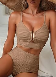 Herseas Women Swimsuits 2 Piece U-Wired Push up