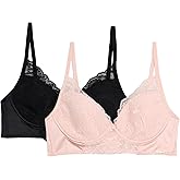BCBGMAXAZRIA Womens Lace 2-Pack Underwire Bra