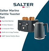 Salter Marino Kettle and Toaster Set 1.7L 3kW 4-Slice Blue Grey view 2