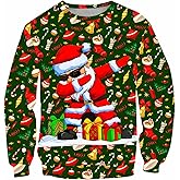 SHDORWXYZ Kids Christmas Ugly Sweatshirt Boys Girls Funny 3D Graphic Xmas Pullover Long Sleeve Jumper Shirts Size 3-14T