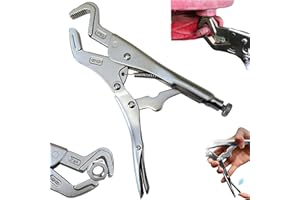 THESHYOP Parrot Nose Vise Grip Plier for Sway Bar Link Removal, 9-Inch Parrot Jaw Locking Plier, Vice Grips Pliers for Welding, Pipe Clip Repair Welding Pliers Workshop