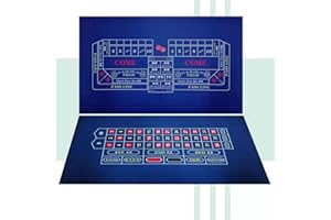 BALIKEN 36 x 72 Inches Roulette Table & Craps Table Top Casino Felt Professional Grade Mat