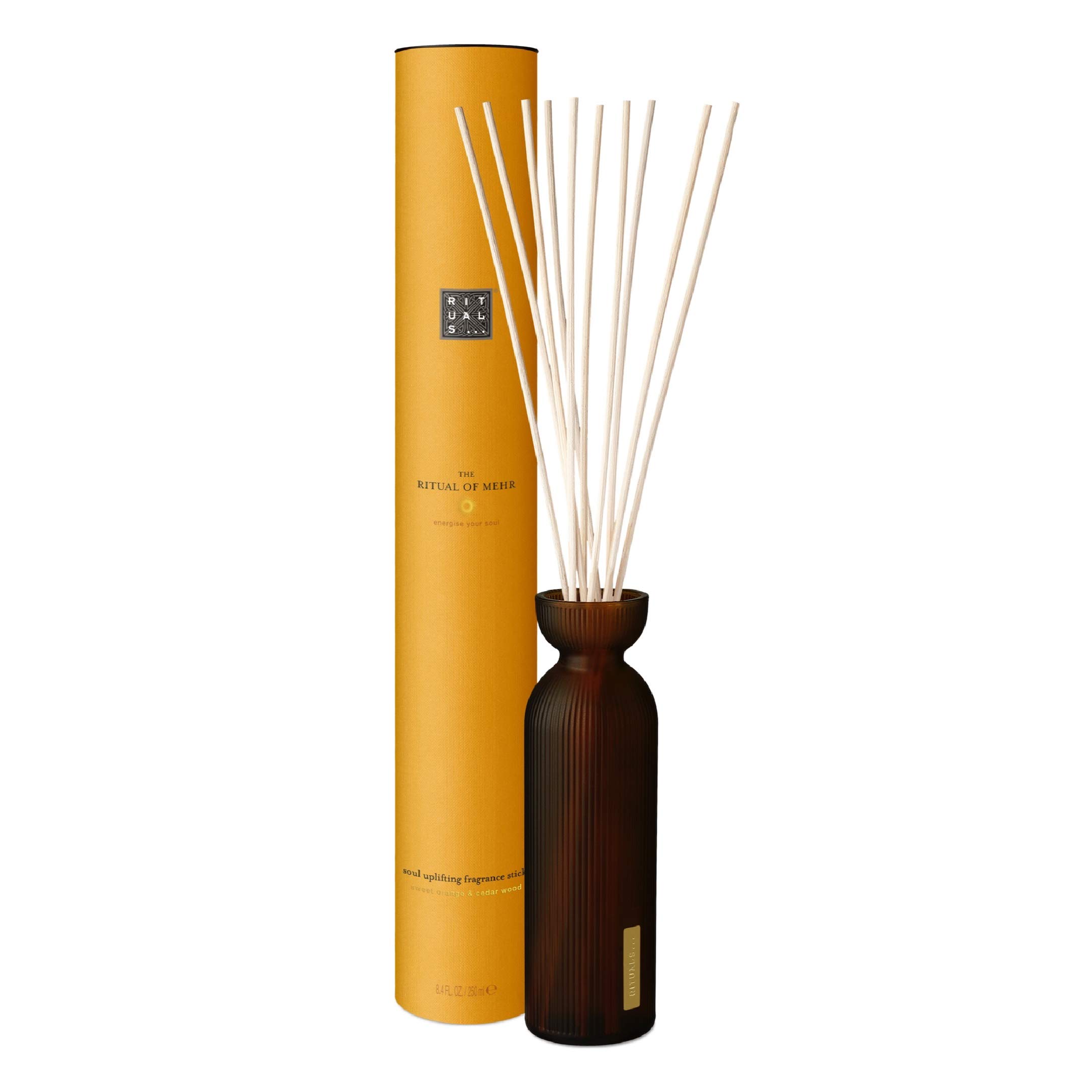 RITUALS Reed Diffuser Sticks from The Ritual of Mehr, 250 ml - With Sweet Orange & Cedar Wood - Energising & Stimulating Properties