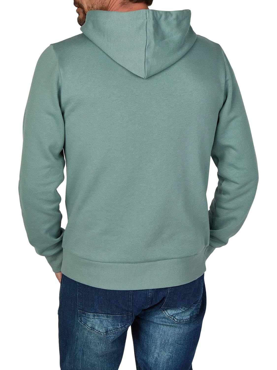 JACK & JONES Hoodie Herren mit Druck JJMORTY Regular Fit Kapuzenpullover Pullover Sweatshirt, Größe:S, Farbe:Trooper (12303641) 2