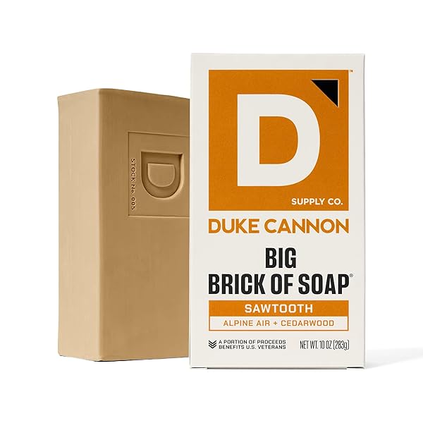 DUKE CANNON SUPPLY CO. EXTRA LARGE BAR SOAP BUNDLE – MEN’S NATURAL BAR SOAP WITH MASCULINE SCENTS – AMERICAN-MADE SOAP – ALL SKIN TYPES -BIG BRICK OF SOAP – SAWTOOTH,10 OZ