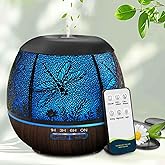 Essential Oil Diffuser for Bedroom 400ml,Diffusers for Home with R/C,Cool Mist Humidifier Large Room,Ultrasonic Scent Diffuser Waterless Auto Off,7 Colors Light & 3 Mist Modes for Desk Dragonfly