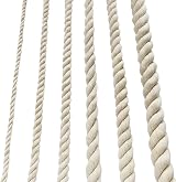 Nissary 20mm x 2m Cotton Rope Natural White Macrame Cord