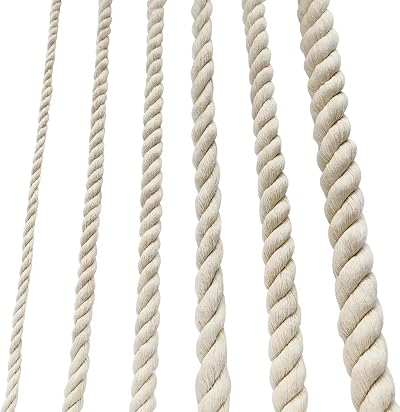 Nissary 8mm Cotton Rope 10M Macrame Plant Hanger Kit Garden DIY Craft