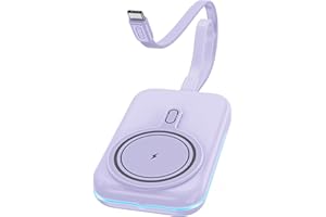 HUOTO 10000mAh Magnetic Portable Charger Power Bank for iPhone,Fast Charging Travel Essential Wireless Battery Pack Compatible with Magsafe, 16 Pro Max,Pro,15,14,13,12