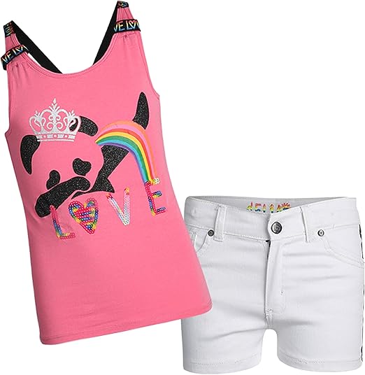 2 piece denim short set