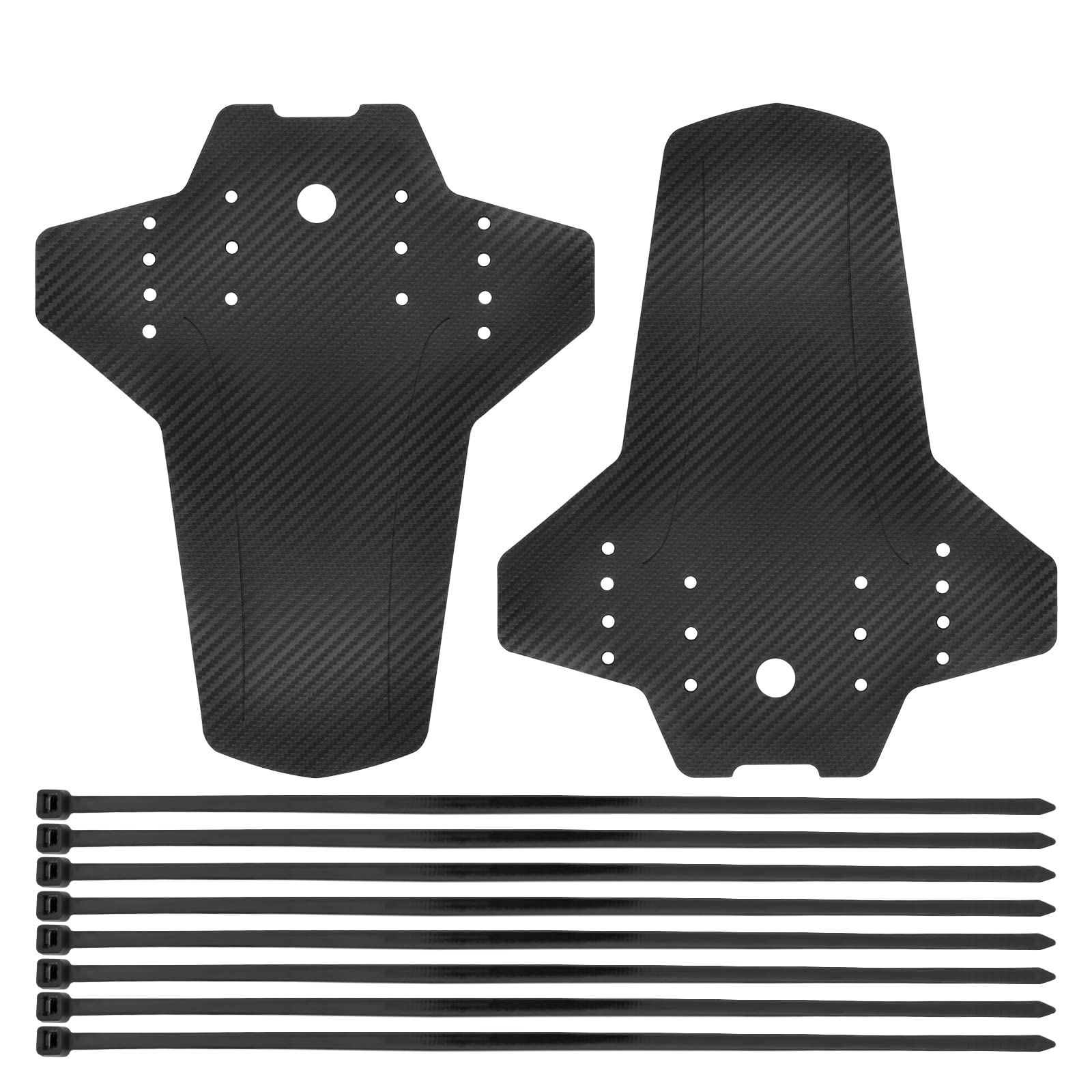 Bailinks Bike Fender Mud Guards,2 Pieces Mountain Bike Mudguards Set,MTB Front and Rear Bicycle Fender with 8 Cable Ties Compatible for 26", 27.5", 29" Size Mountain Bike