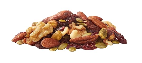 AMAZON BRAND – HAPPY BELLY DRIED CRANBERRIES, NUTS & PEPITAS TRAIL MIX, 42 OUNCE