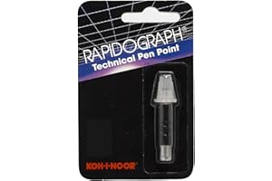 Koh-I-Noor Rapidograph Stainless Steel Replacement Point, .18mm, 1 Each (72D.4Z) Black