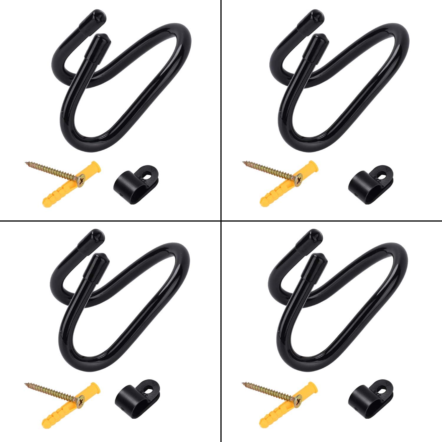 4 Pack Small Universal Game Controller Organizer Wall Mount Holder Hanger Rack Hook Stand for PS4 Xbox One Switch Pro Game Controller - Not Include Game Controllers