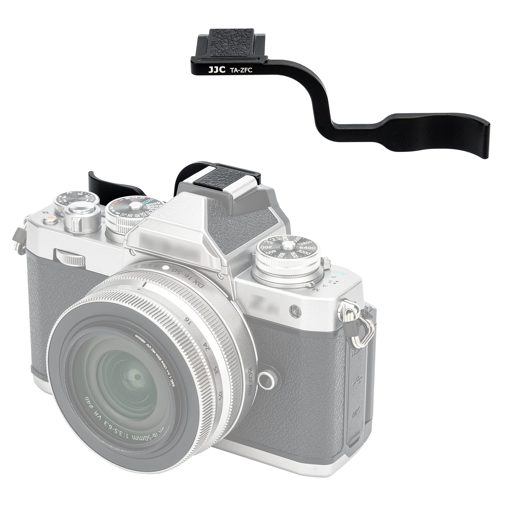 JJC Metal Thumbs Up Grip for Nikon Z fc Camera, Hot Shoe Mount Thumb Support Enhanced Grip