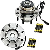 Detroit Axle - 4WD Front Wheel Bearing Hubs for 99-04 Ford F-250 F-350 Super Duty, 00-02 Ford Excursion, 2000 2001 2002 Wheel Bearing and Hubs Assembly [w/Coarse Thread] Replacement
