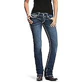 Ariat Female R.E.A.L. Mid Rise Stretch Ivy Stackable Straight Leg Jean