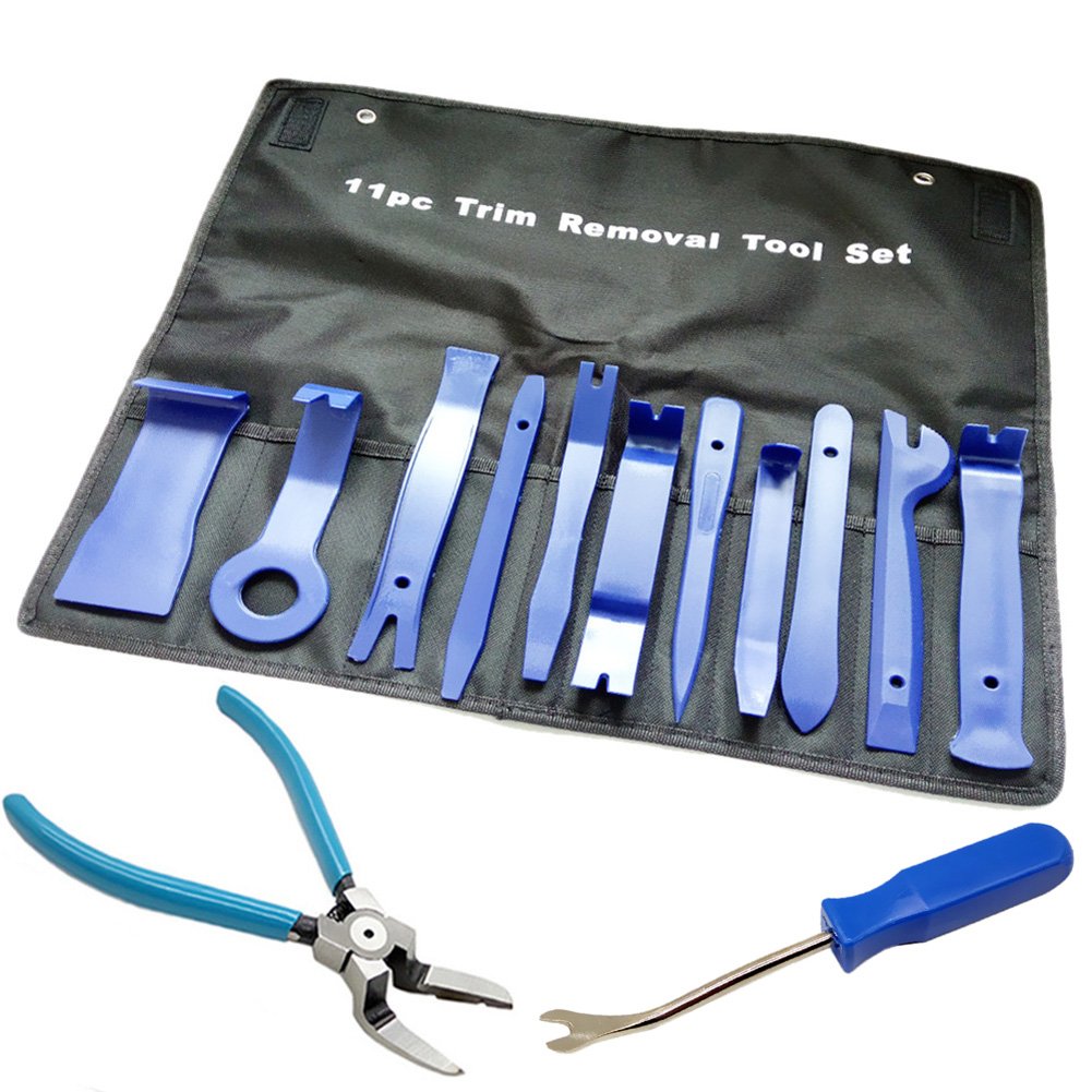 CNIKESIN 13 Piece Auto Door Panel Removal Repair Tool Plastic Fastener