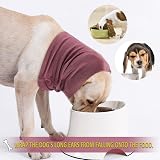 Fozkiery Dog Ear Cover Calming Hood Small for Grooming Bath Drying view 5