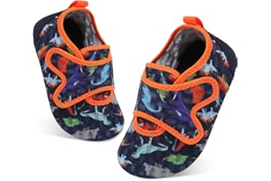 XIHALOOK Toddler Water Shoes Kids Boys Girls Quick Dry Beach Swim Pool Barefoot Aqua Socks