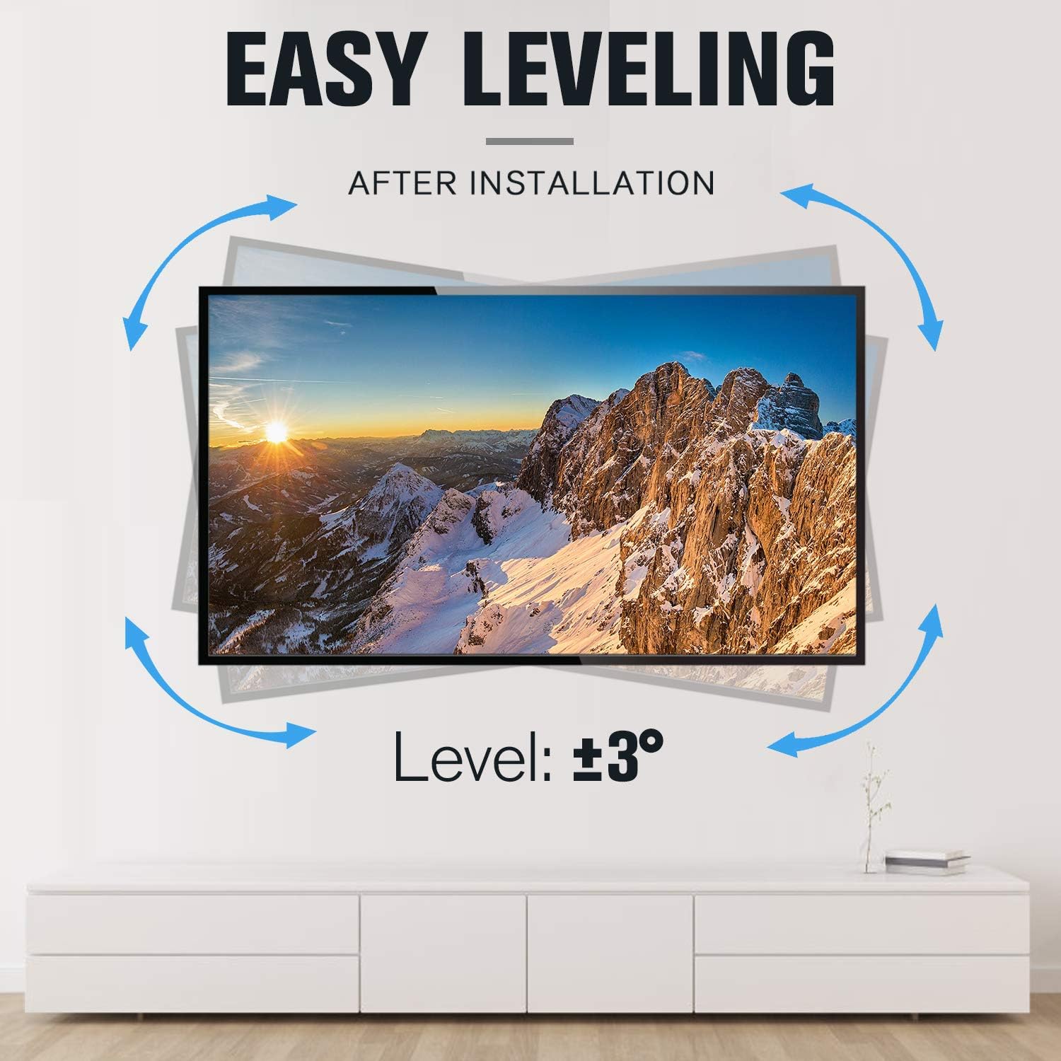 Mounting Dream UL Listed TV Mount TV Wall Mount Swivel and Tilt for 26-55 Inch TV, Perfect Center Design, Full Motion TV Wall Mount Bracket with Articulating Arm up to VESA 400x400mm, 60 lbs, MD2377: Electronics