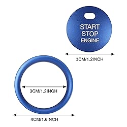 TOMALL Aluminum Engine Start Stop Push Button Cover