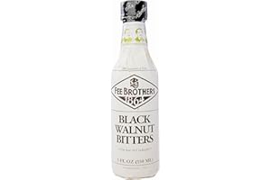 MULMEHË Exclusive Recipe Guide and Fee Brothers Black Walnut Bitters Gift Bundle, 1 Bottle