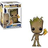 Funko POP! Marvel: Avengers Infinity War - Groot with Stormbreaker -,Multicolor, Standard