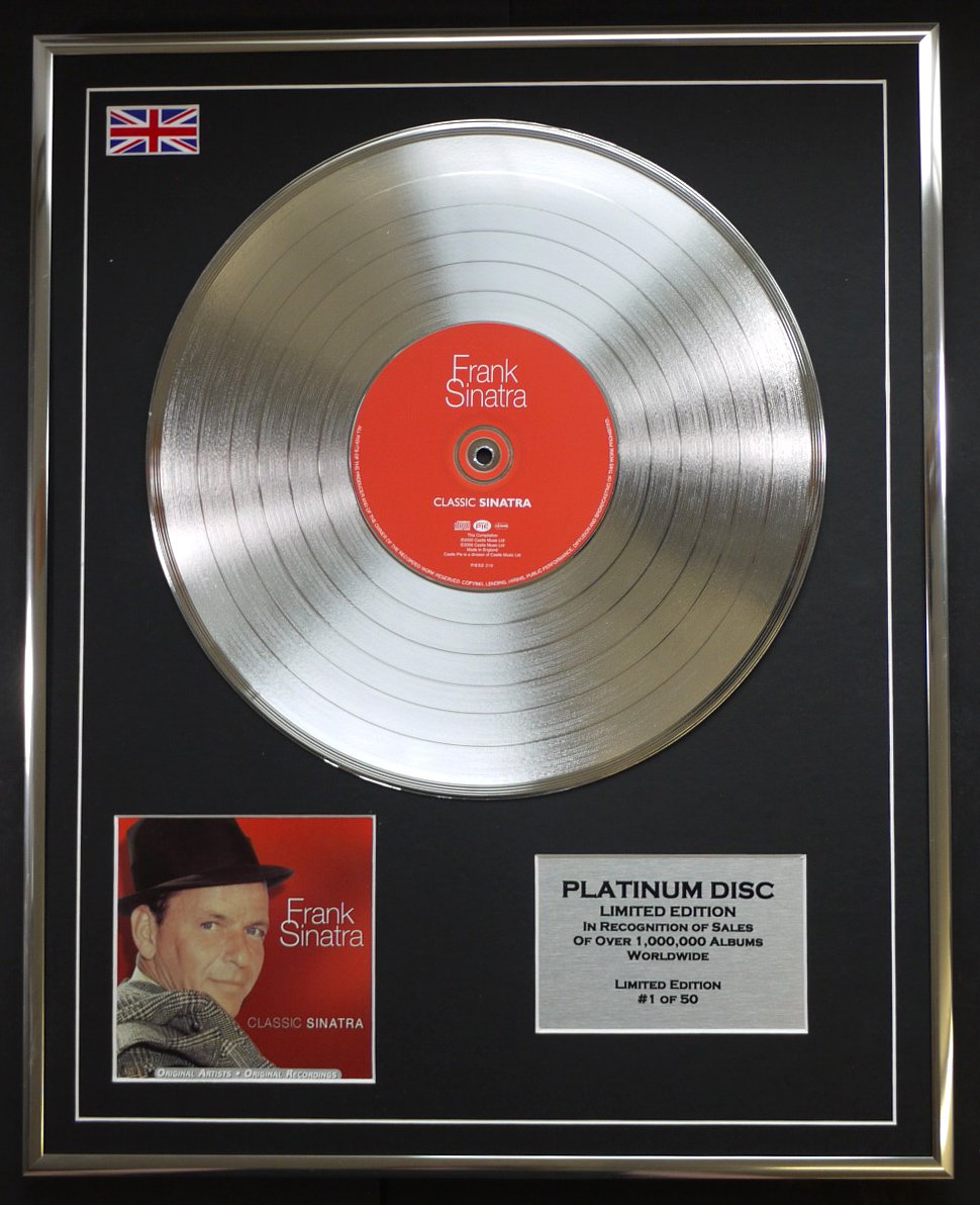 FRANK SINATRA/LTD EDITION CD PLATINUM DISC/CLASSIC SINATRA
