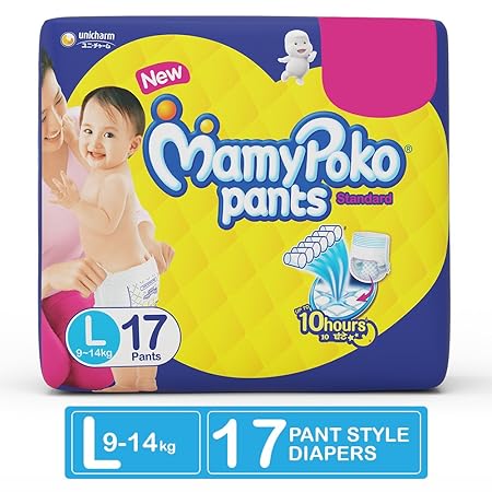 MamyPoko pants standard Pant Style diapers Large Size Diapers (17 Count)